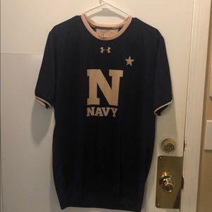 L - Under Armour Naval Academy Workout Shirt